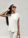 Pull VERONA sans manches - Ecru