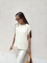 Pull VERONA sans manches - Ecru