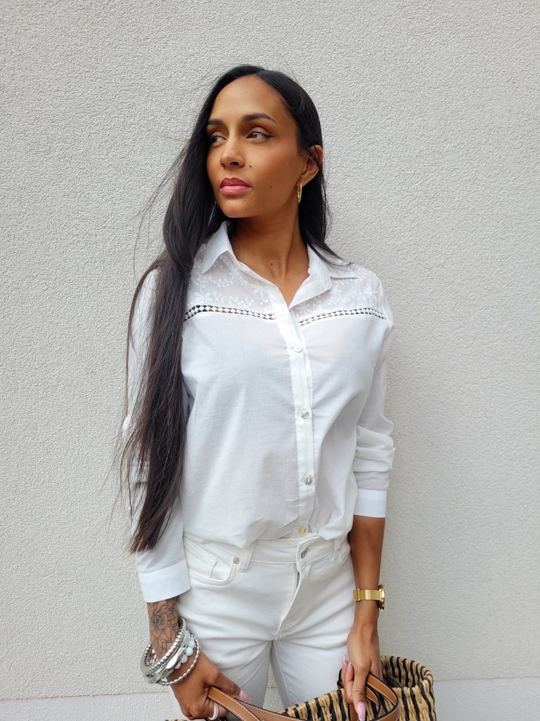 Chemise JUSTINE - Blanche 