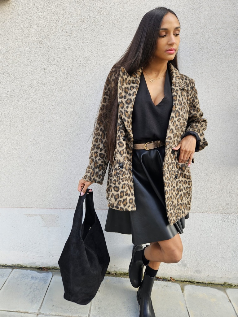 Blazer VICTORIA - Léopard Beige