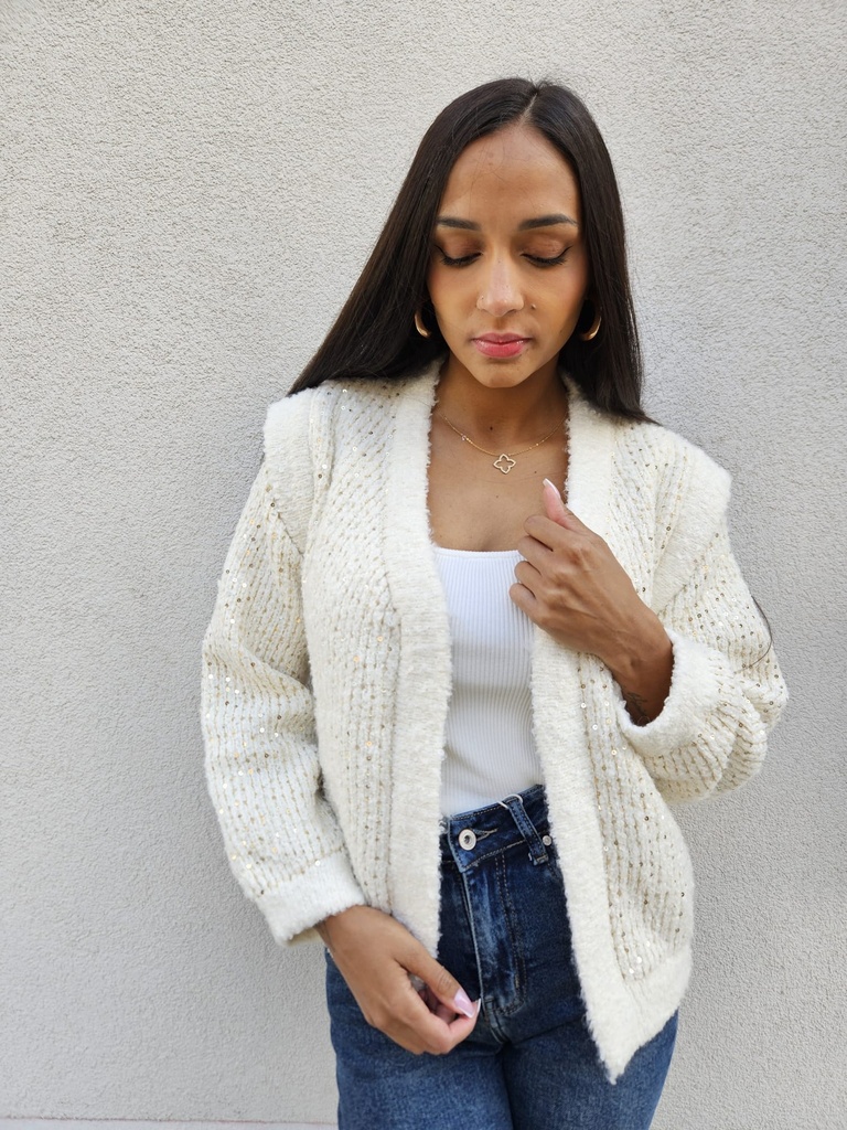 Gilet REGINA - Ecru