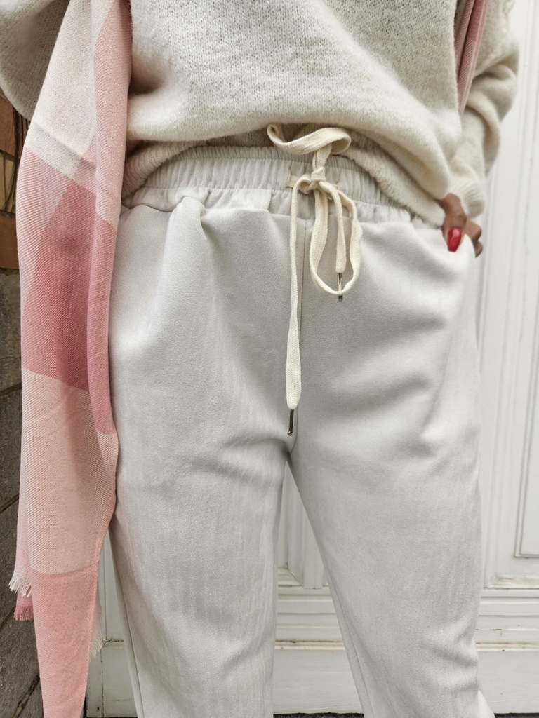 Pantalon ARIA - Ecru Daim