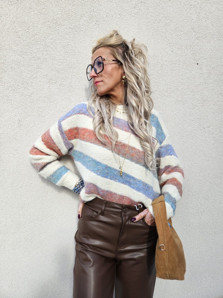 Pull DONA - Beige coloré
