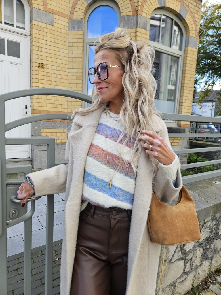 Pull DONA - Beige coloré