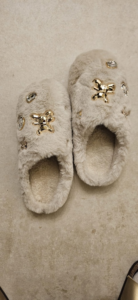 Pantoufles LOUISA - Taupe