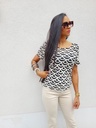 T-shirt ANNIE – Noir Blanc 