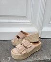 Sandales plates OPHELINE - Beige 