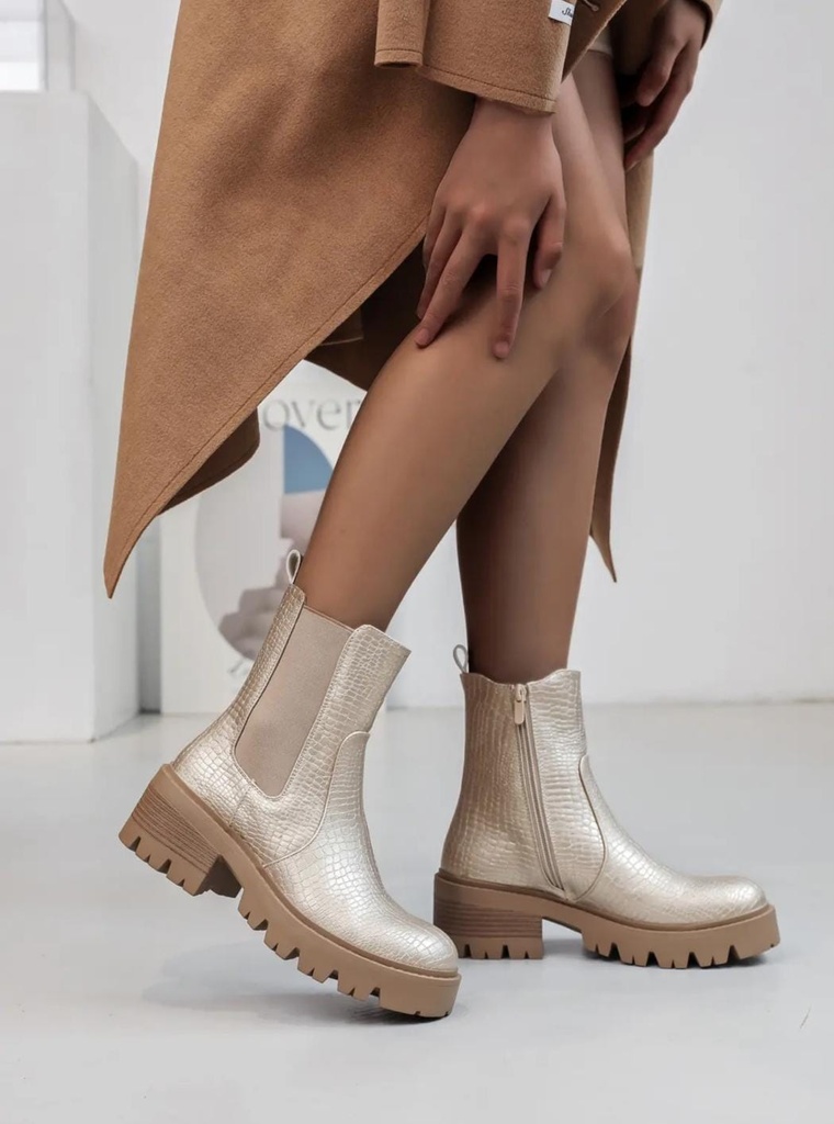 Ankle boots CAPRI – Golden 