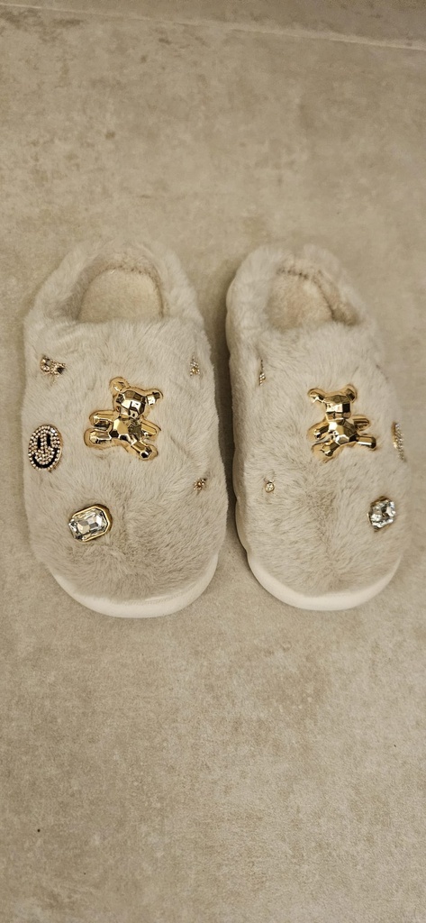 Slippers LOUISA - Taupe