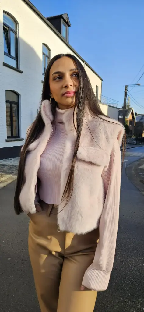 Gilet PINKI - Rose Clair