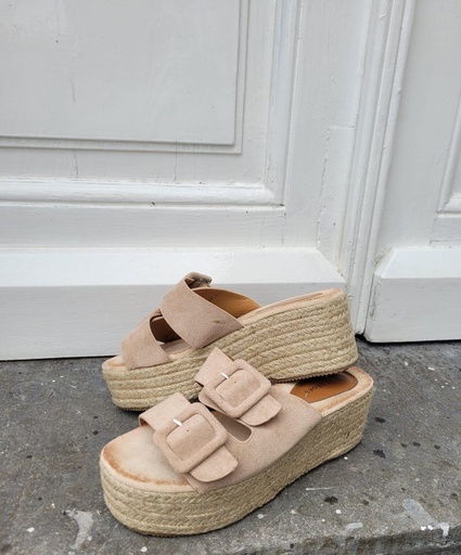 Sandales plates OPHELINE - Beige 