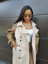 Trench Coat NOEMIE – Beige and brown 