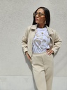 Ensemble decontracté - Beige gauffrette