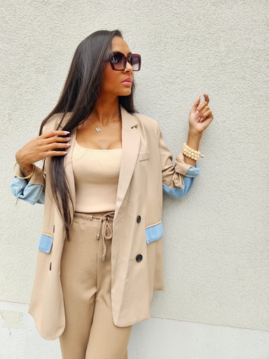 Blazer Matera - Jeans and beige