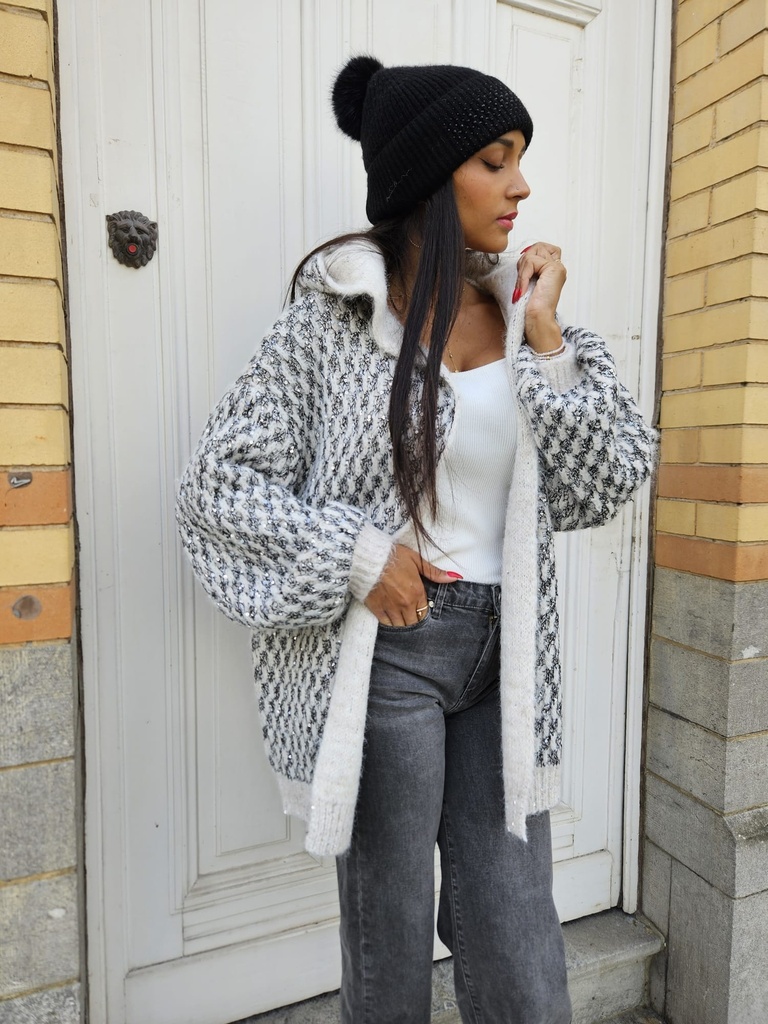 Cardigan à capuche MINA