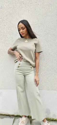 Jeans ASYA - Sage Green