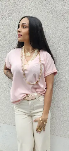 [20250128000005A] T-Shirt - Pink.