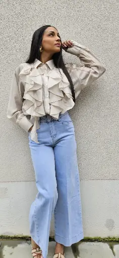 [20250128000006A] Shirt - Beige