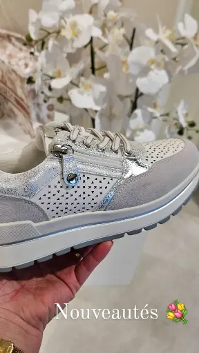 Baskets  - Blanc Argenté