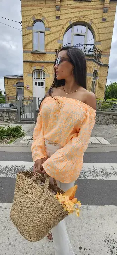 [20250505000005A] Leopard Blouse